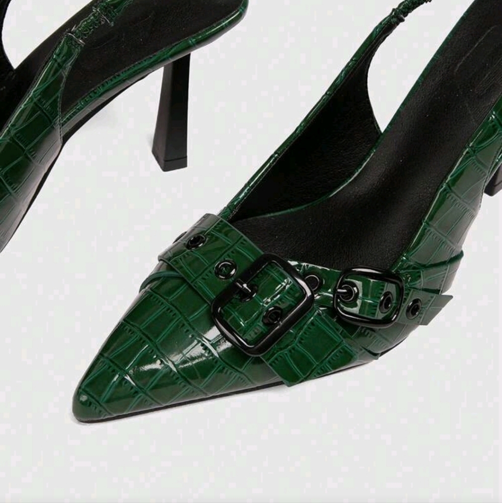 Women's Y2K Punk Style High Heel Pumps, Suitable For Motorcycle,Cool Girl,Party - Picture 4 of 5